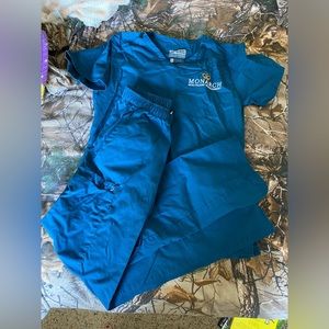 Caribbean Blue XS Scrub Set
